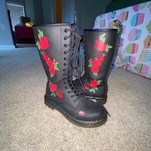 COPY - Rose designed Doc Martens sz 3